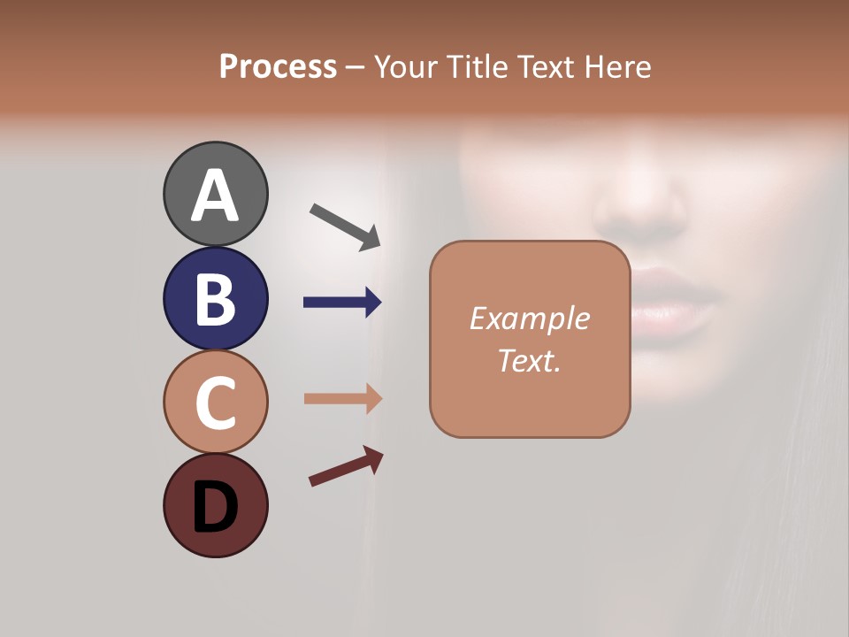 Profile Young Hairstyle PowerPoint Template
