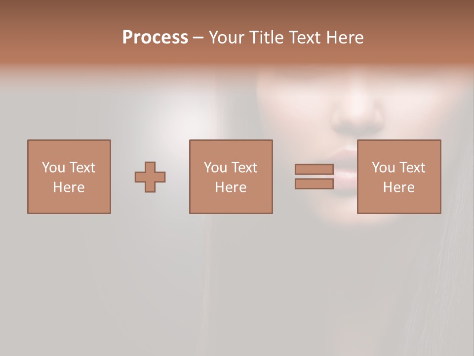 Profile Young Hairstyle PowerPoint Template