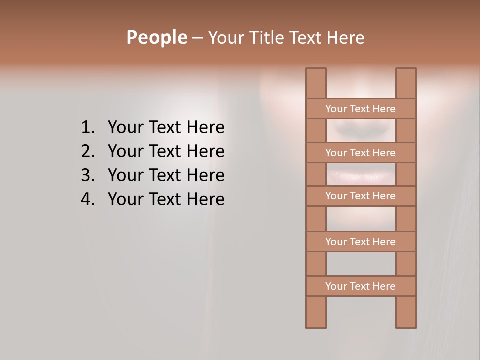 Profile Young Hairstyle PowerPoint Template