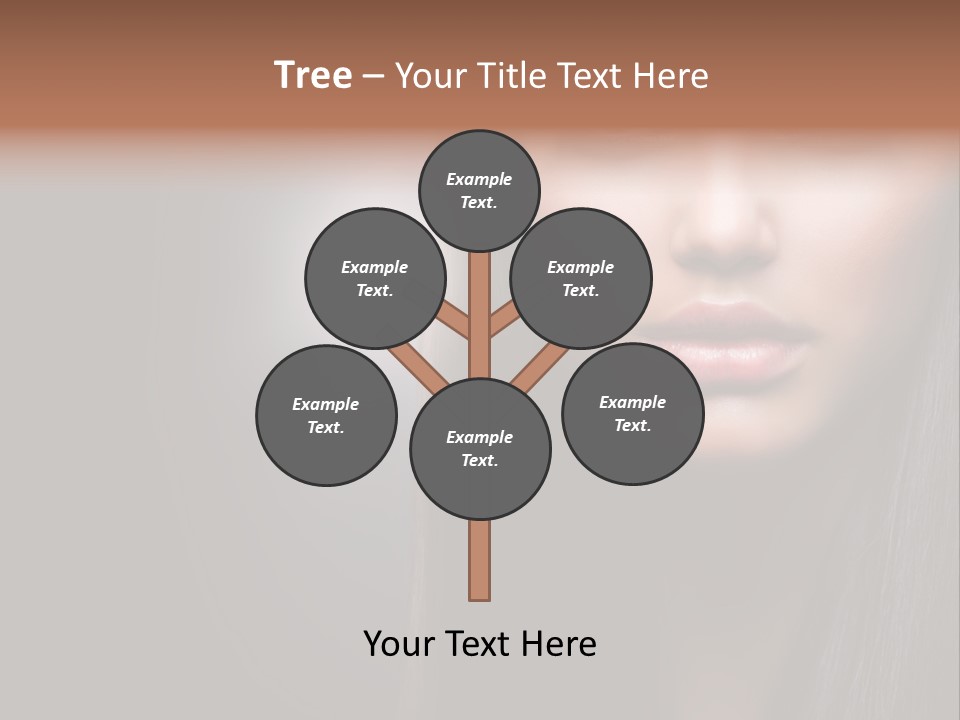 Profile Young Hairstyle PowerPoint Template