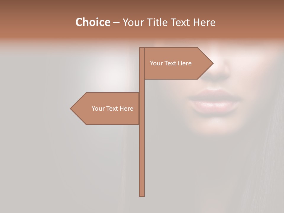 Profile Young Hairstyle PowerPoint Template