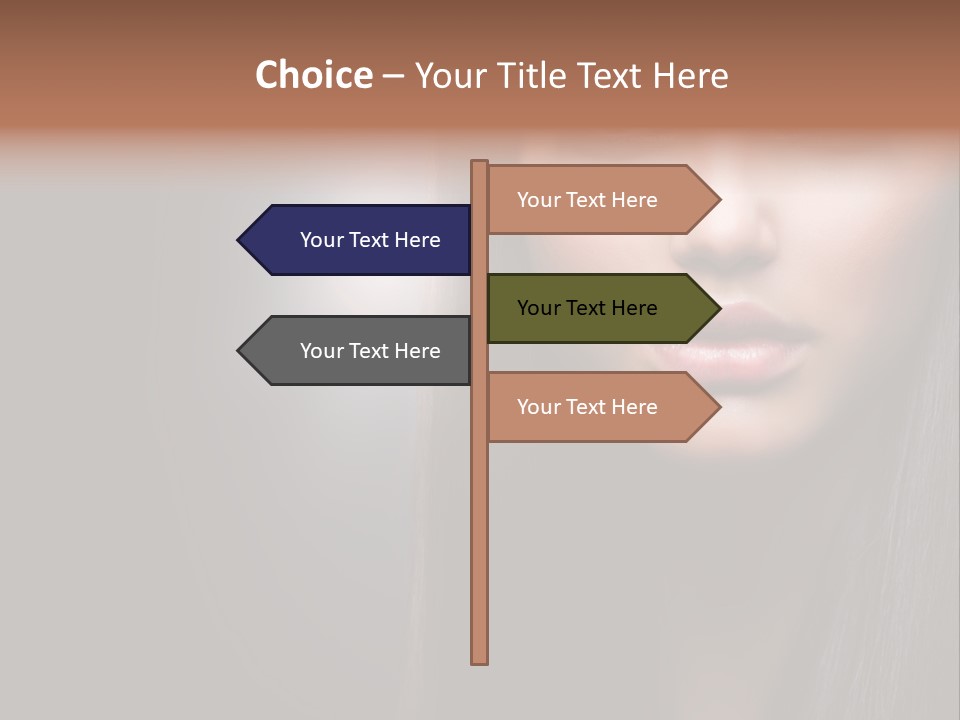 Profile Young Hairstyle PowerPoint Template