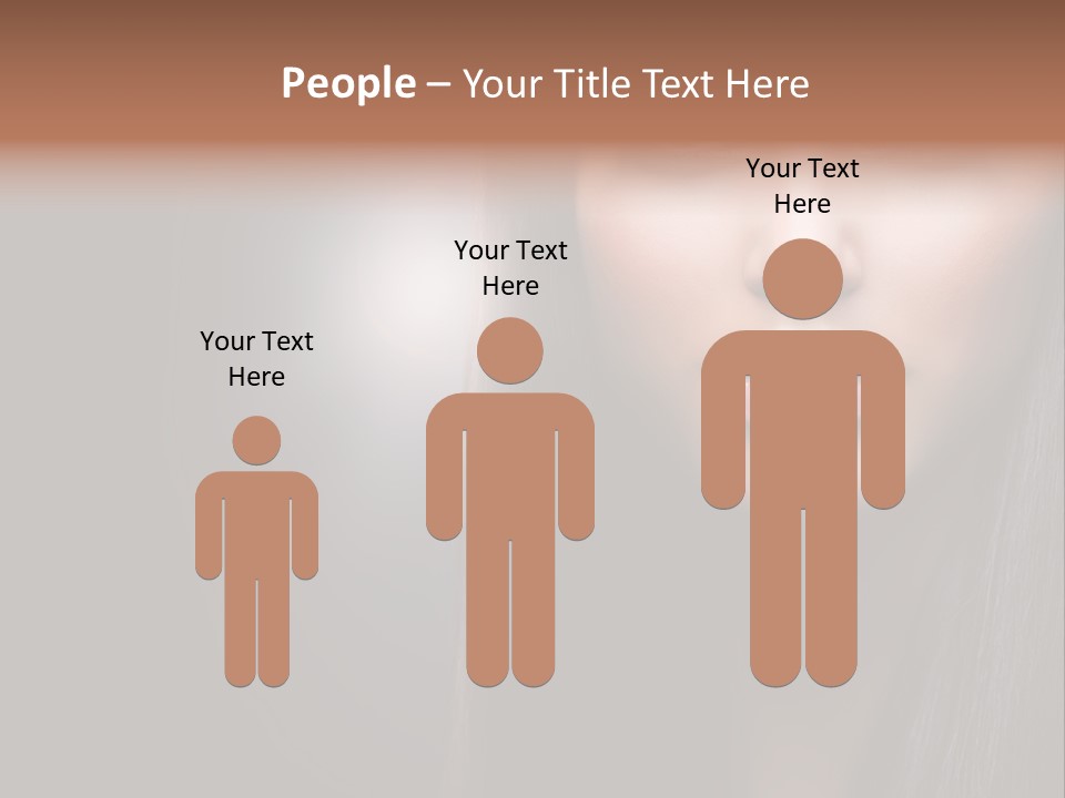 Profile Young Hairstyle PowerPoint Template