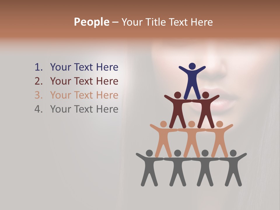 Profile Young Hairstyle PowerPoint Template