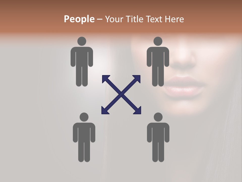 Profile Young Hairstyle PowerPoint Template