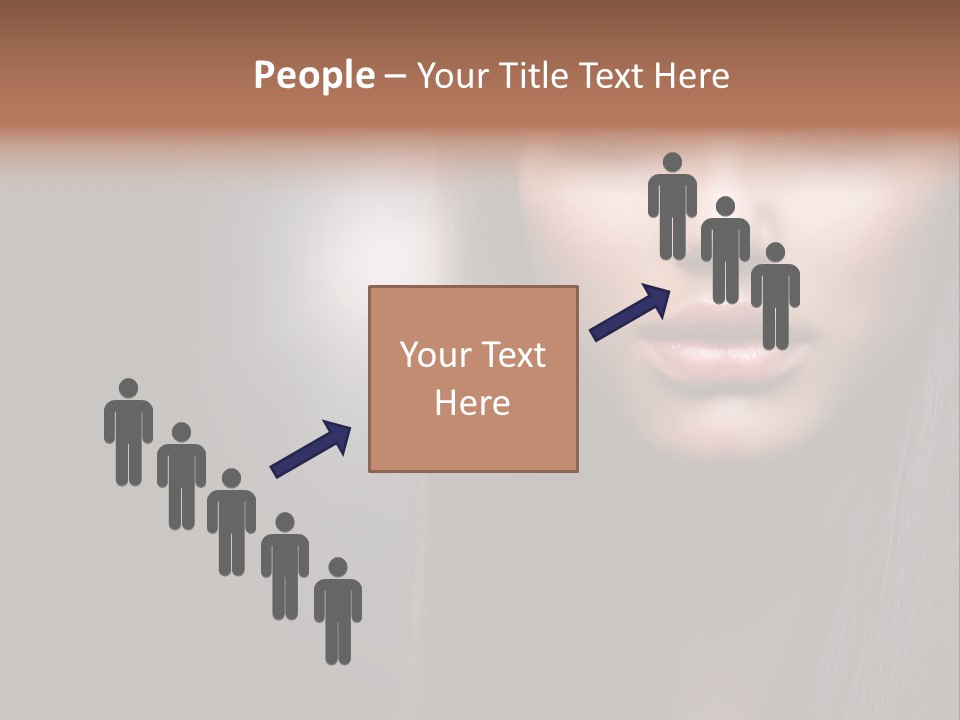 Profile Young Hairstyle PowerPoint Template
