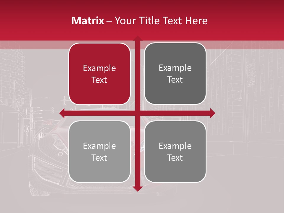 Generic Wheel Concept Car PowerPoint Template