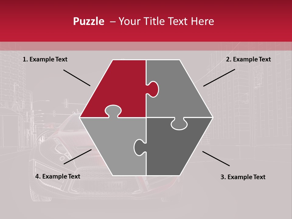 Generic Wheel Concept Car PowerPoint Template