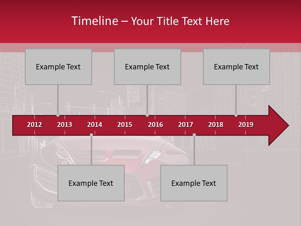 Generic Wheel Concept Car PowerPoint Template