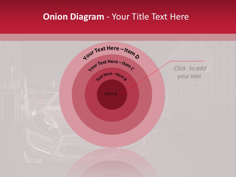 Generic Wheel Concept Car PowerPoint Template
