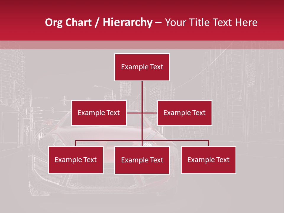 Generic Wheel Concept Car PowerPoint Template