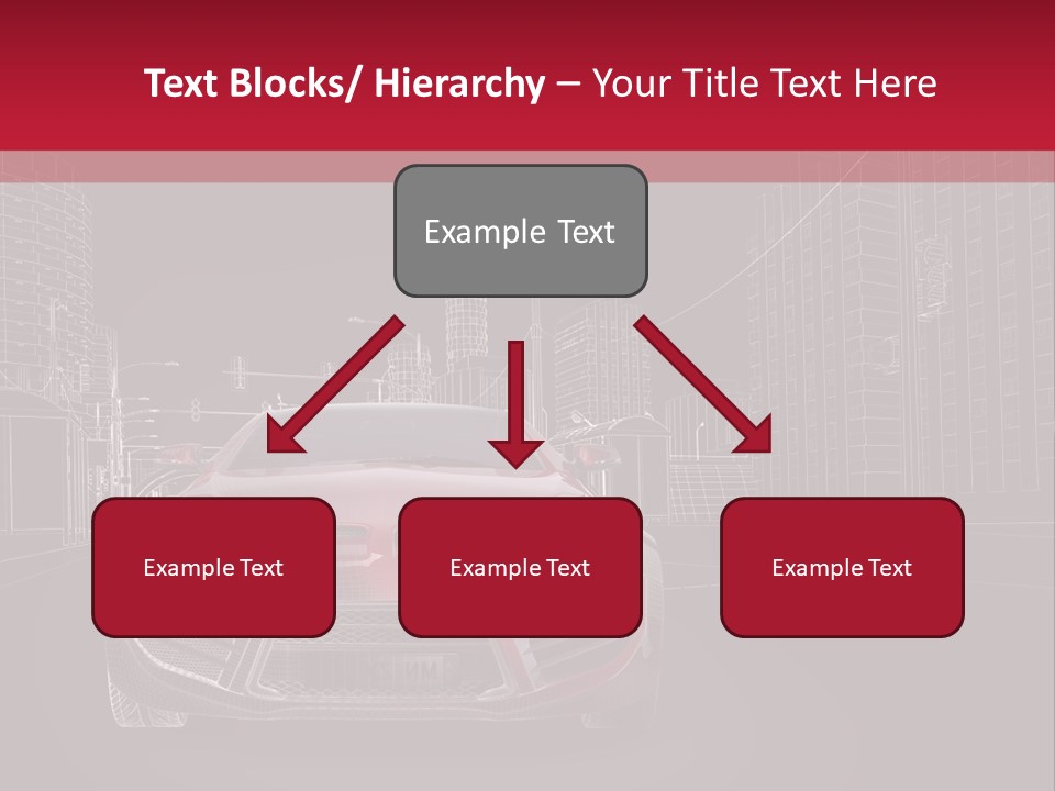 Generic Wheel Concept Car PowerPoint Template