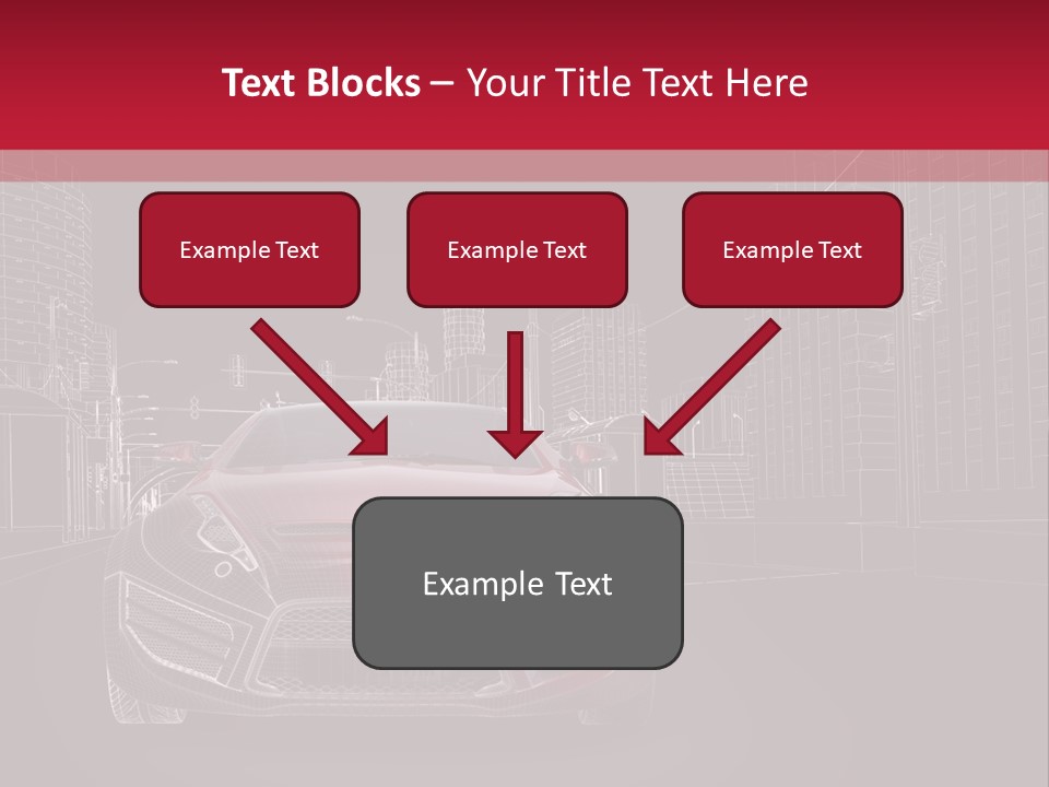 Generic Wheel Concept Car PowerPoint Template