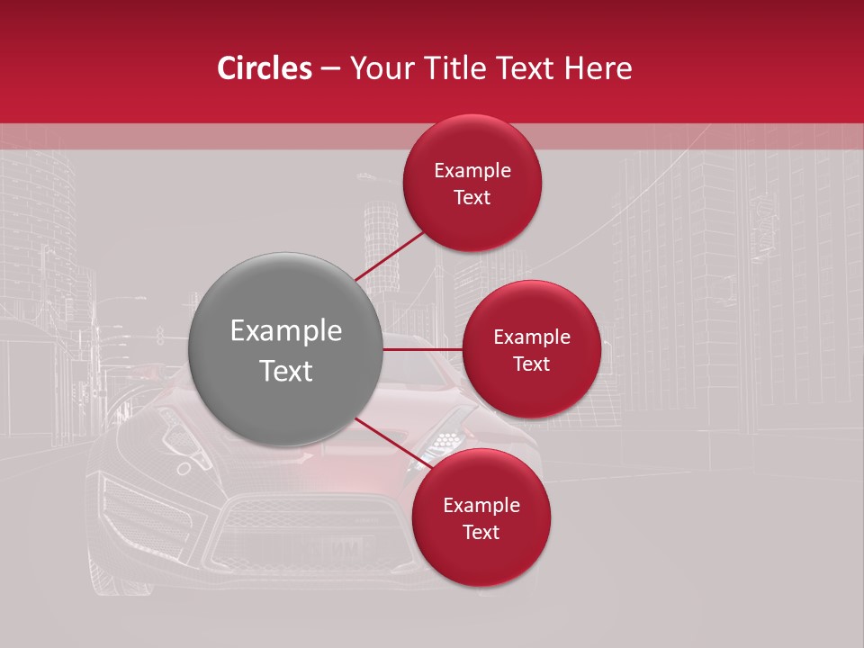 Generic Wheel Concept Car PowerPoint Template