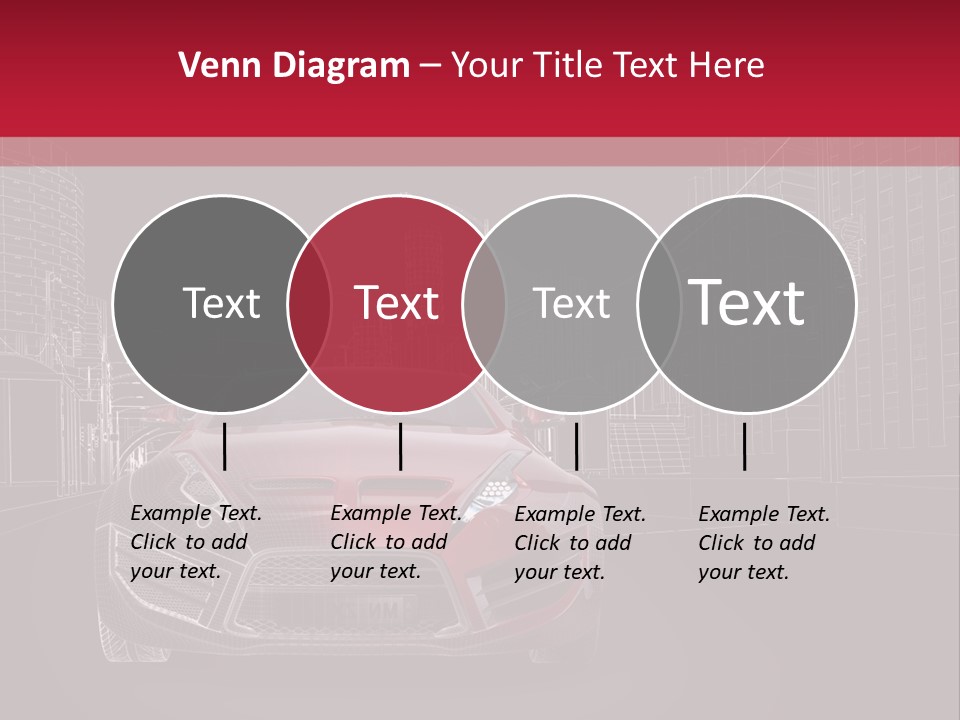 Generic Wheel Concept Car PowerPoint Template