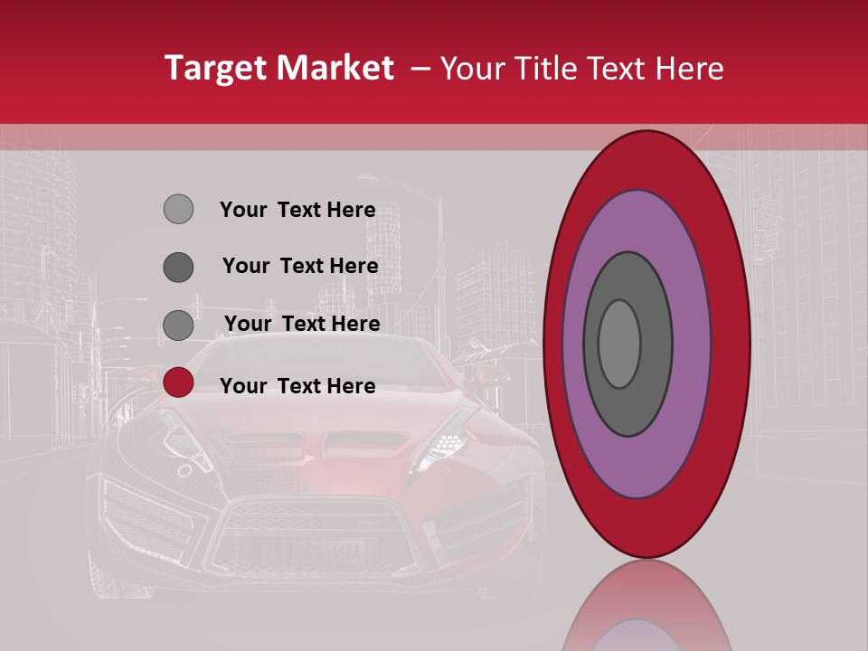 Generic Wheel Concept Car PowerPoint Template