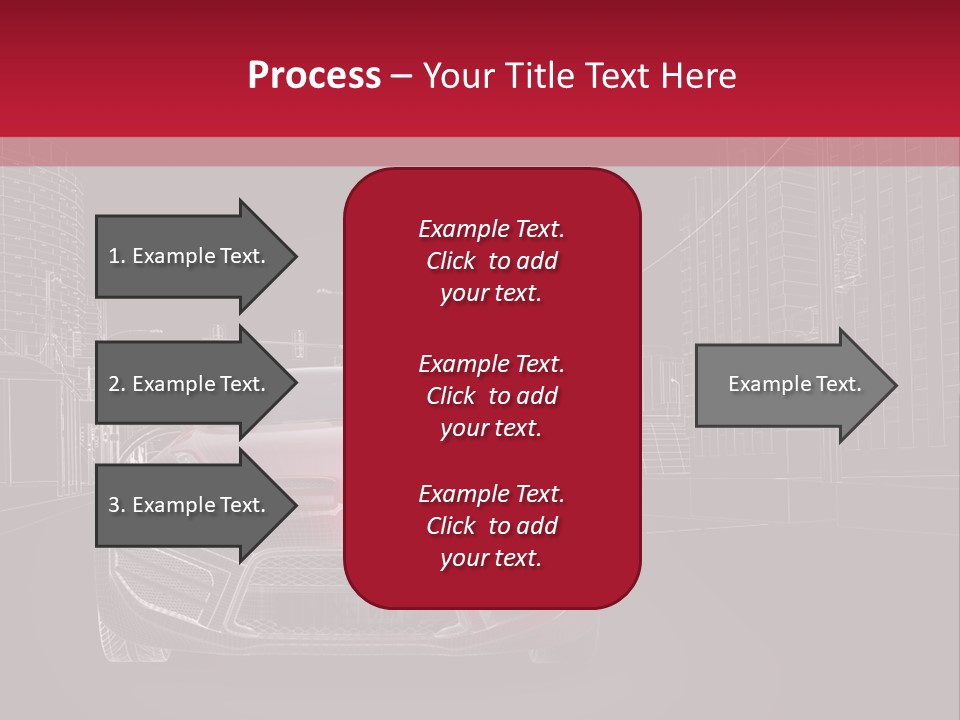 Generic Wheel Concept Car PowerPoint Template