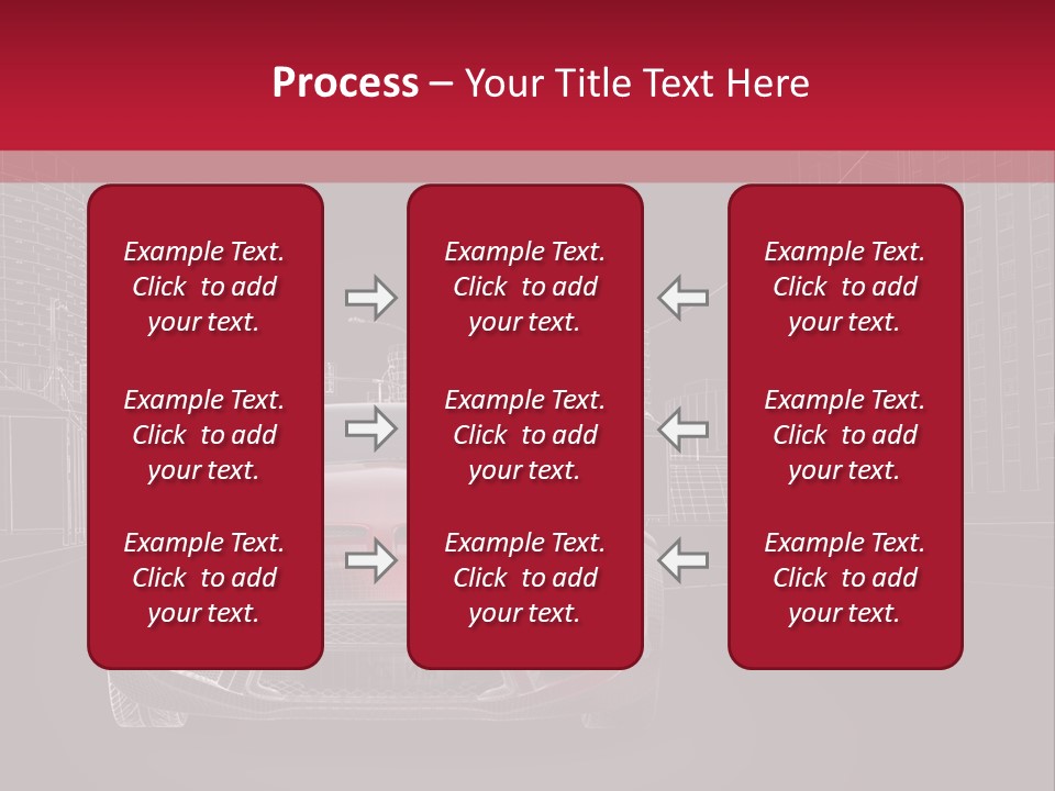 Generic Wheel Concept Car PowerPoint Template