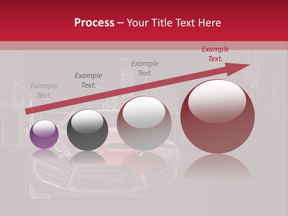 Generic Wheel Concept Car PowerPoint Template