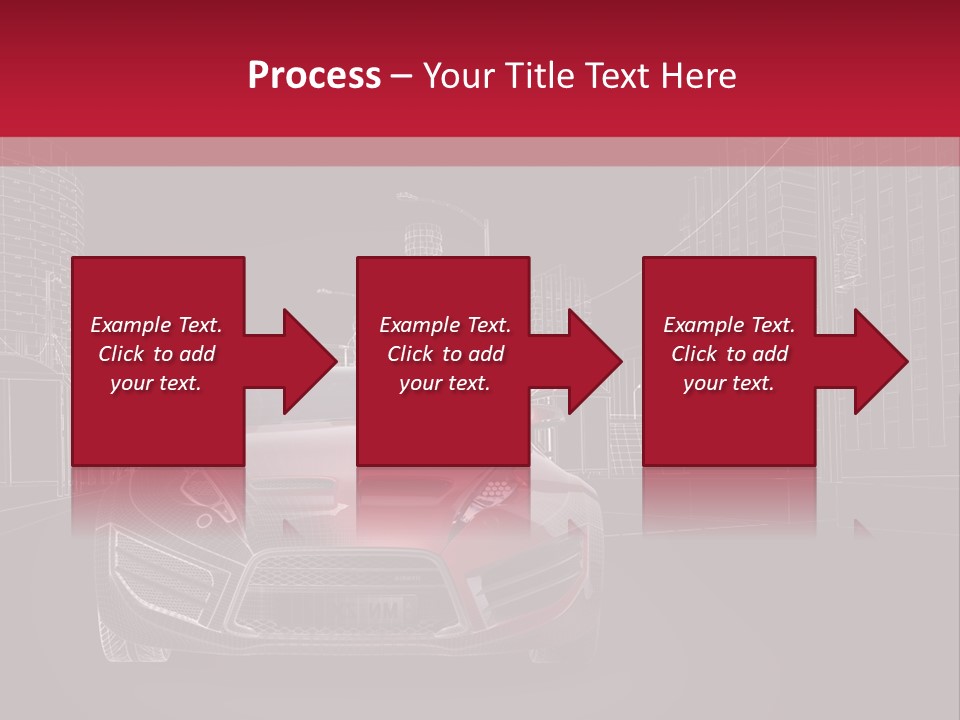 Generic Wheel Concept Car PowerPoint Template