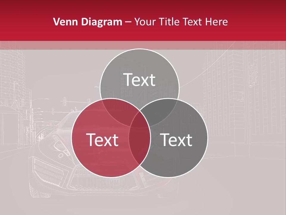 Generic Wheel Concept Car PowerPoint Template