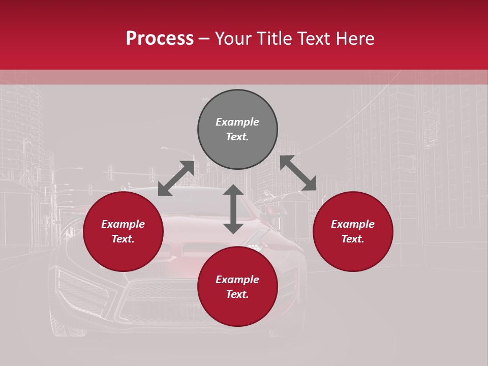 Generic Wheel Concept Car PowerPoint Template