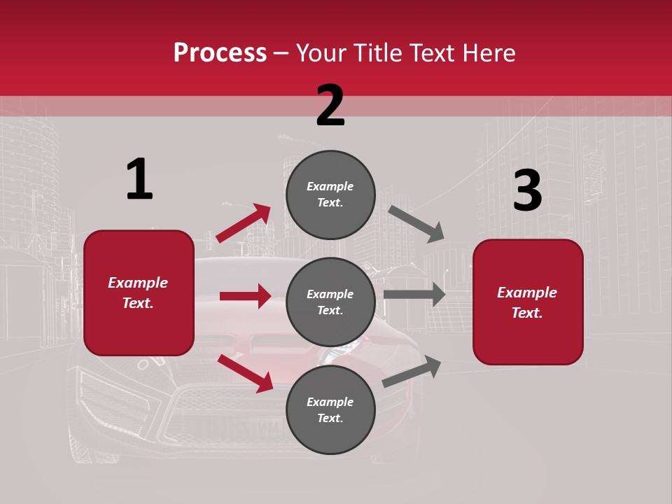 Generic Wheel Concept Car PowerPoint Template