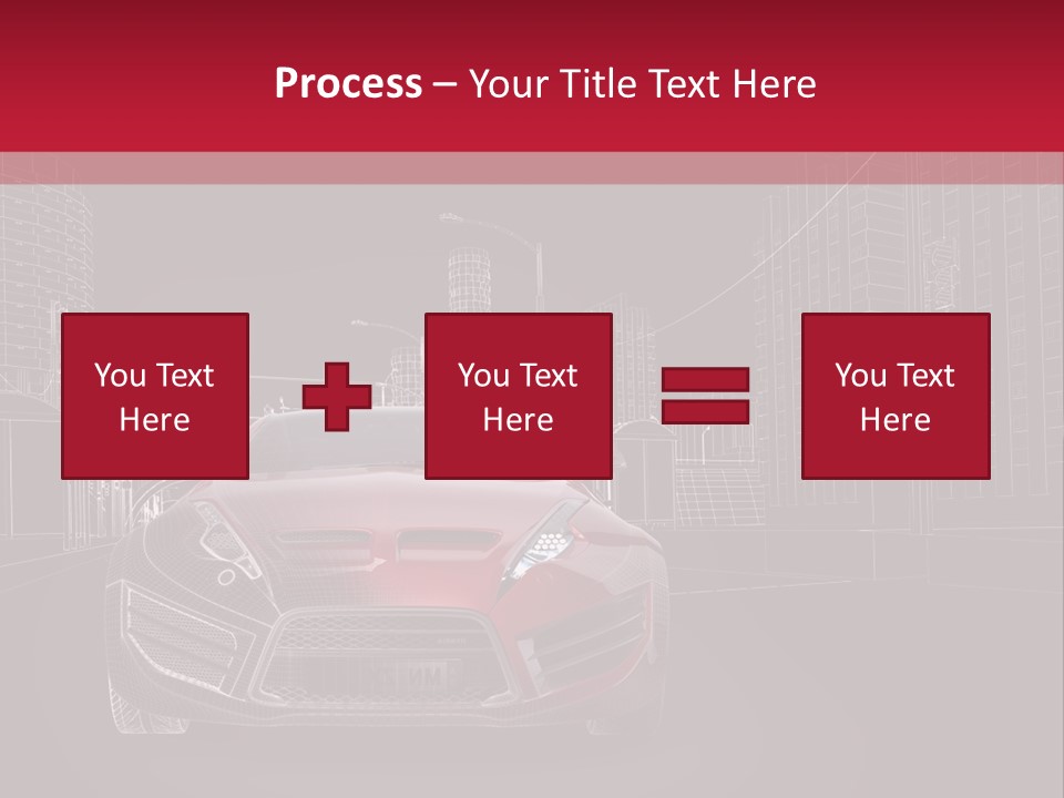 Generic Wheel Concept Car PowerPoint Template