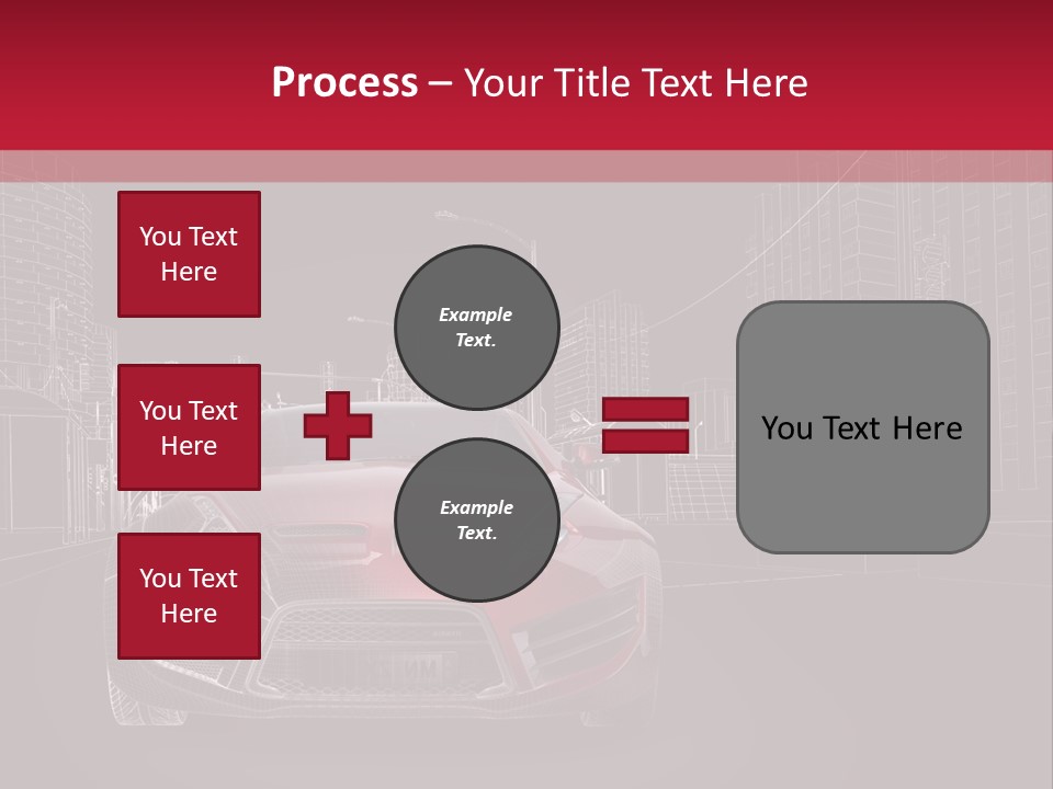 Generic Wheel Concept Car PowerPoint Template
