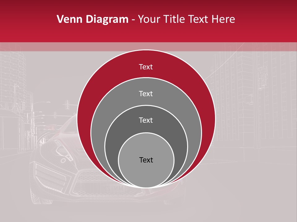 Generic Wheel Concept Car PowerPoint Template