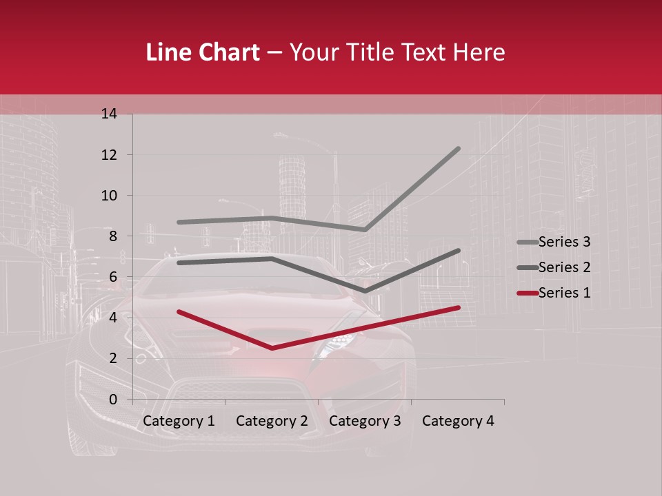 Generic Wheel Concept Car PowerPoint Template