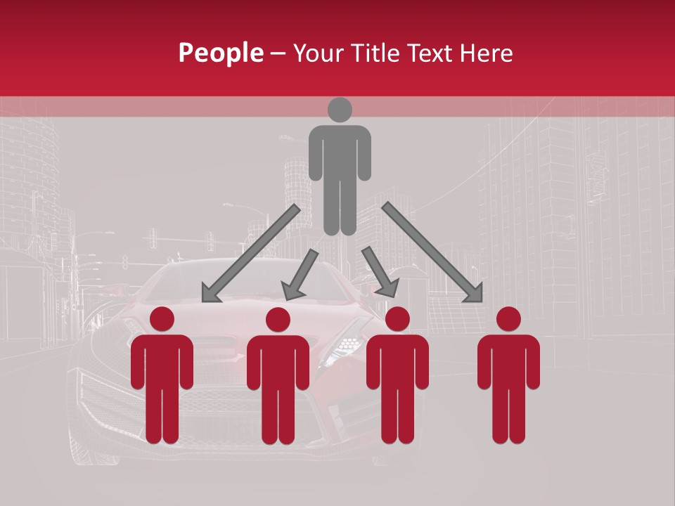 Generic Wheel Concept Car PowerPoint Template