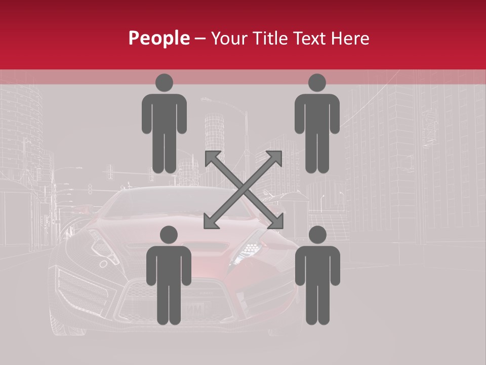 Generic Wheel Concept Car PowerPoint Template