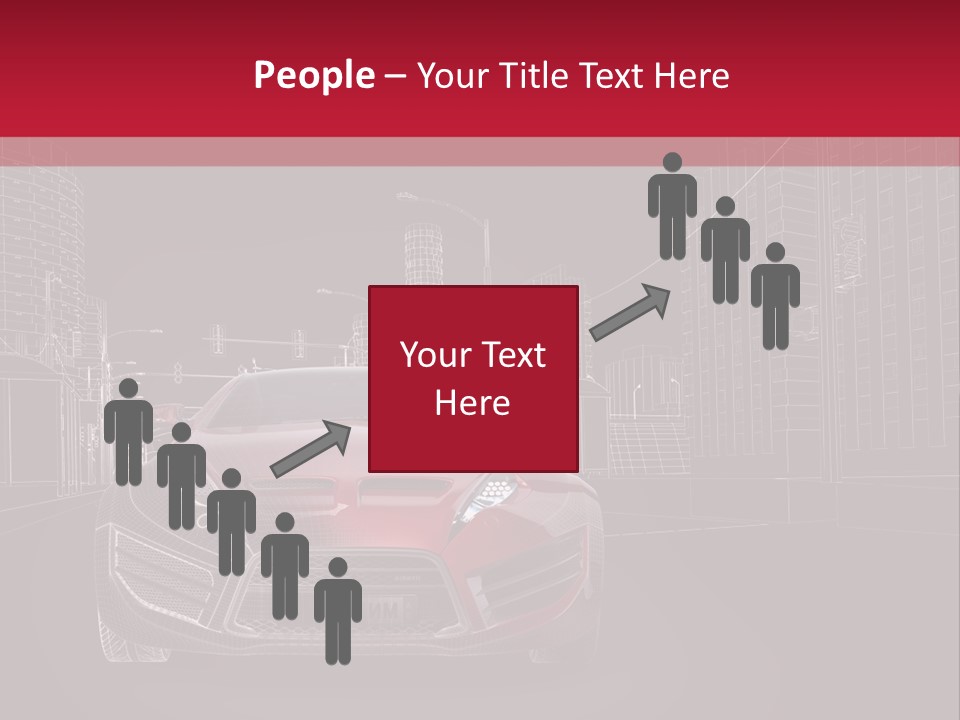 Generic Wheel Concept Car PowerPoint Template