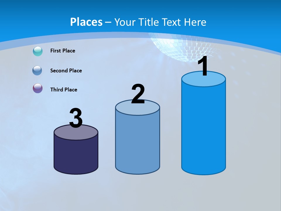 Discoball Music Ball PowerPoint Template