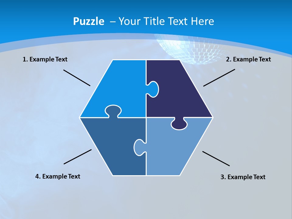 Discoball Music Ball PowerPoint Template