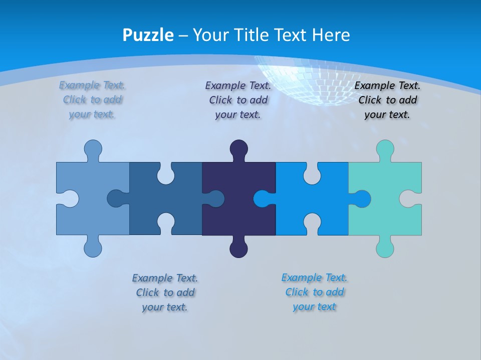 Discoball Music Ball PowerPoint Template