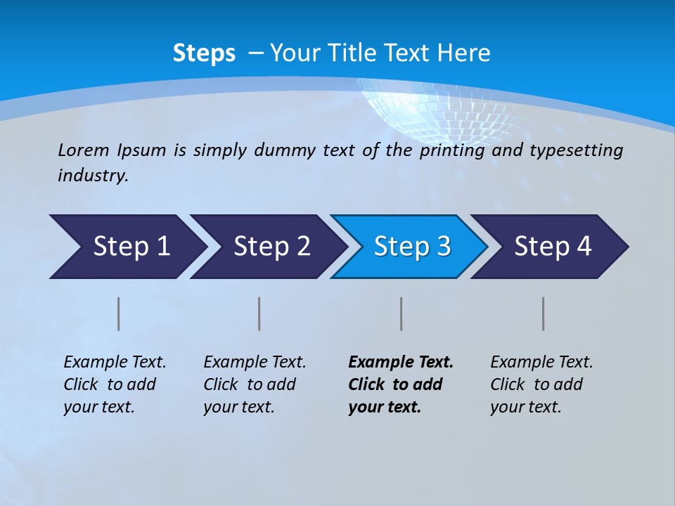 Discoball Music Ball PowerPoint Template