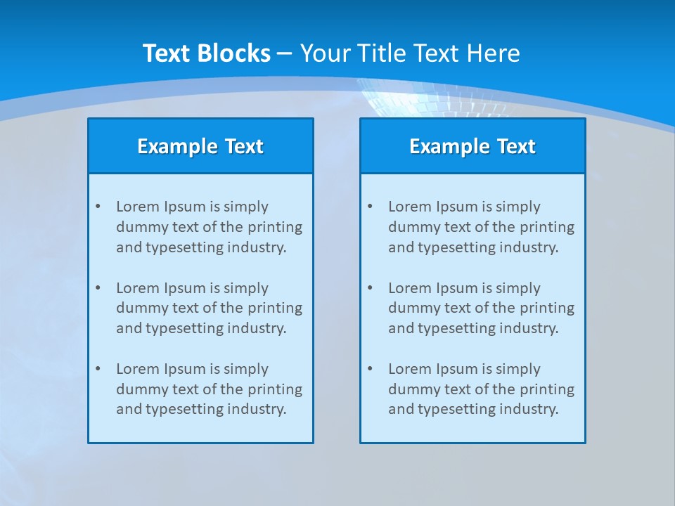 Discoball Music Ball PowerPoint Template