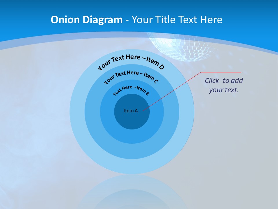 Discoball Music Ball PowerPoint Template