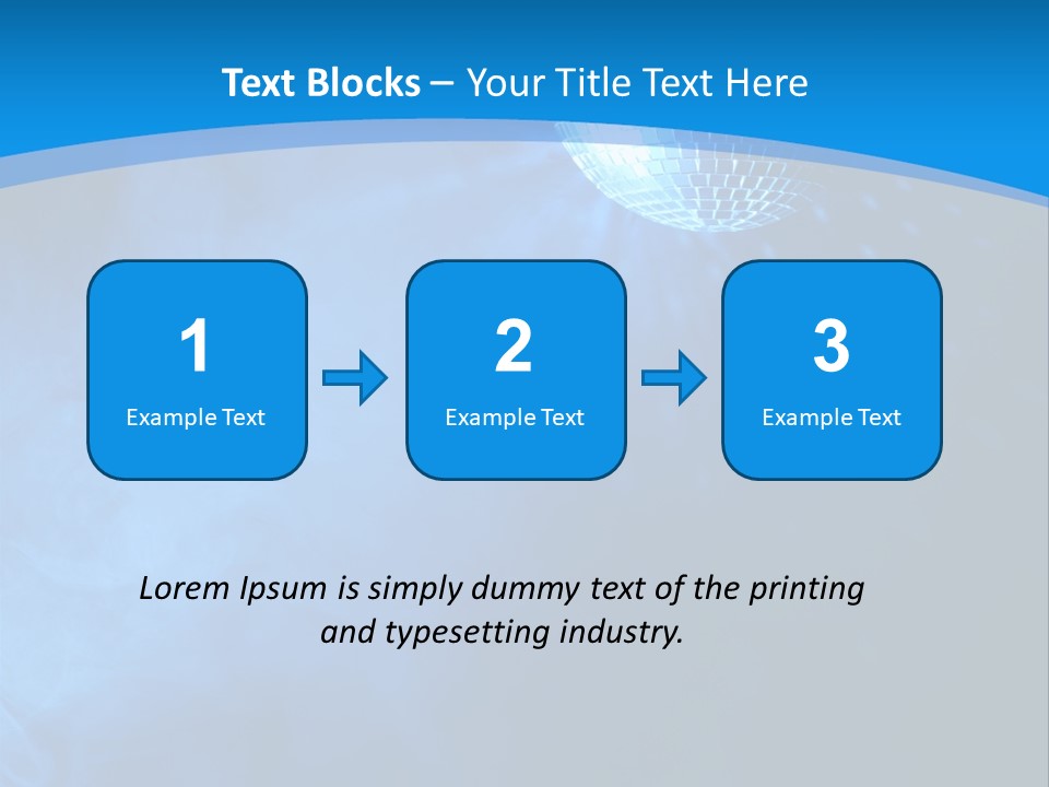 Discoball Music Ball PowerPoint Template