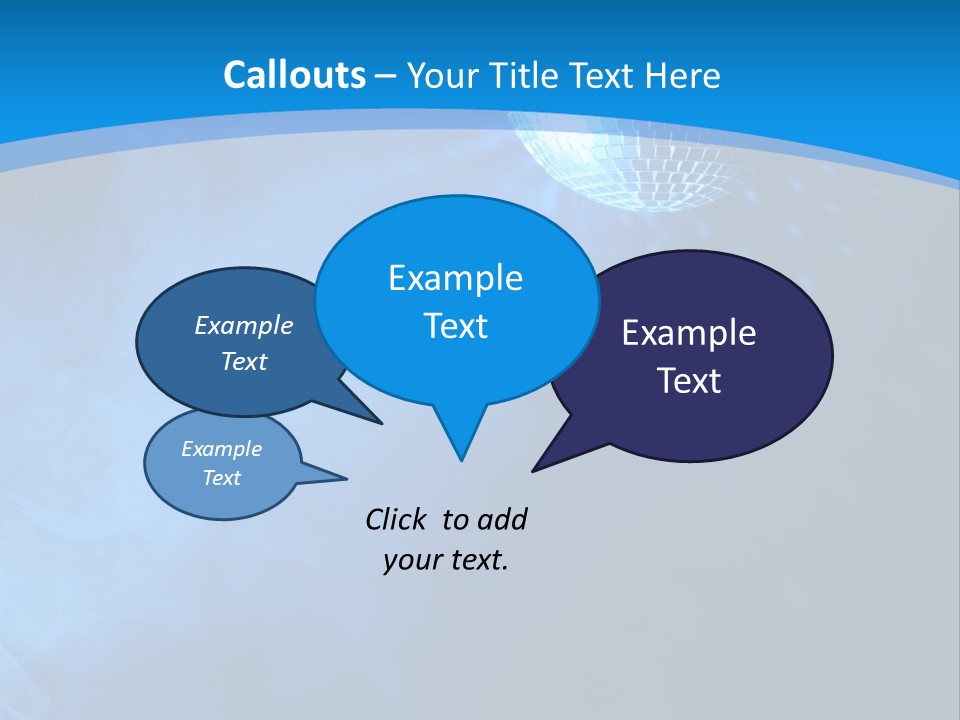 Discoball Music Ball PowerPoint Template