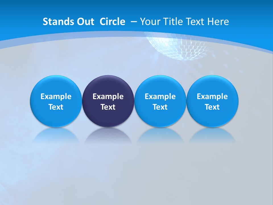 Discoball Music Ball PowerPoint Template