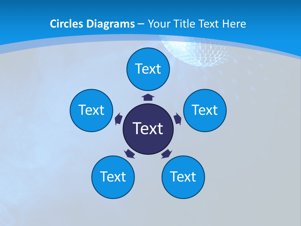 Discoball Music Ball PowerPoint Template