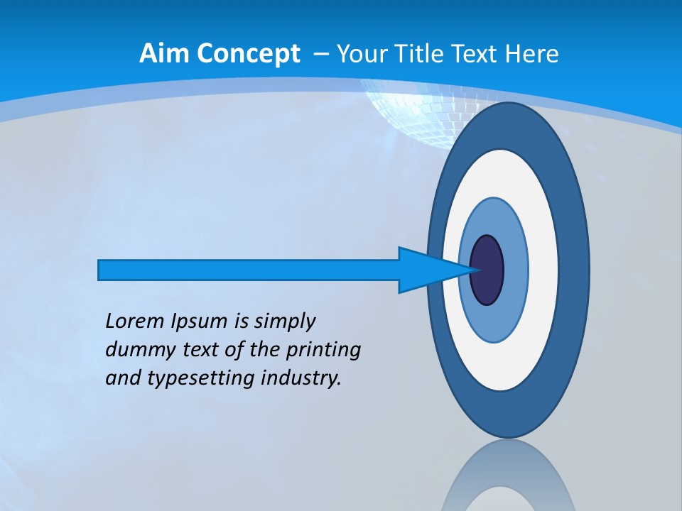 Discoball Music Ball PowerPoint Template