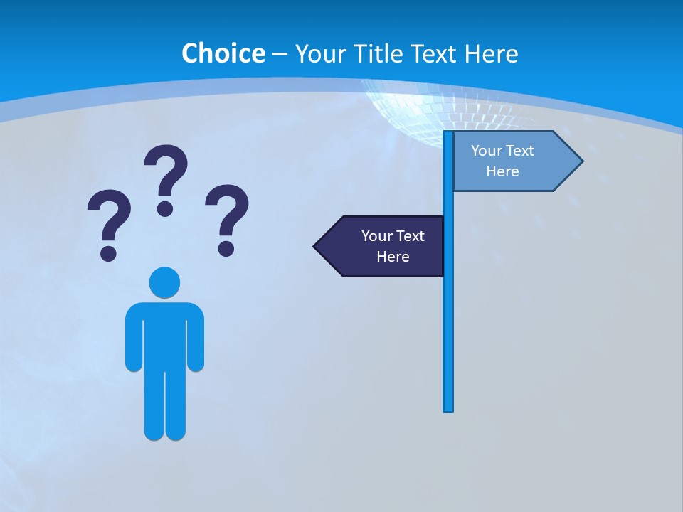 Discoball Music Ball PowerPoint Template