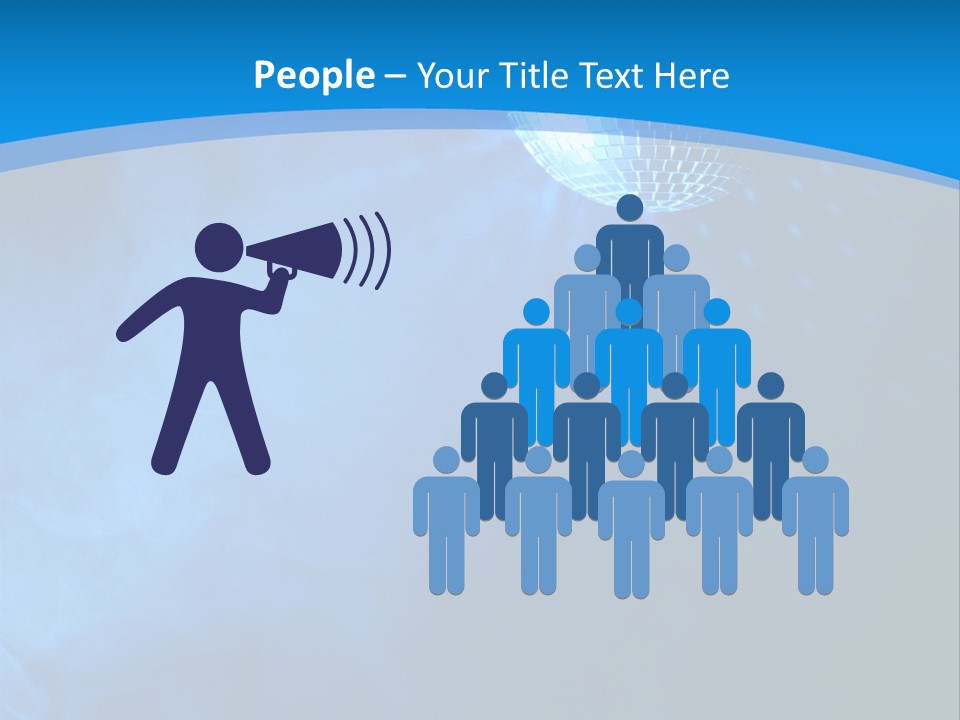 Discoball Music Ball PowerPoint Template