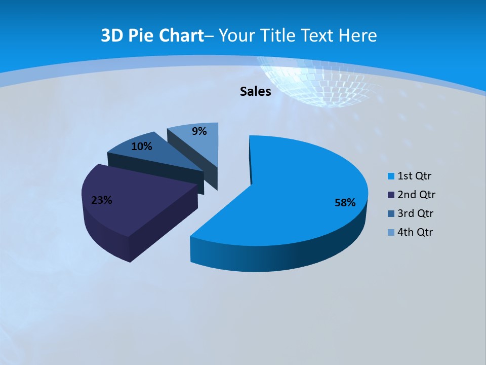 Discoball Music Ball PowerPoint Template