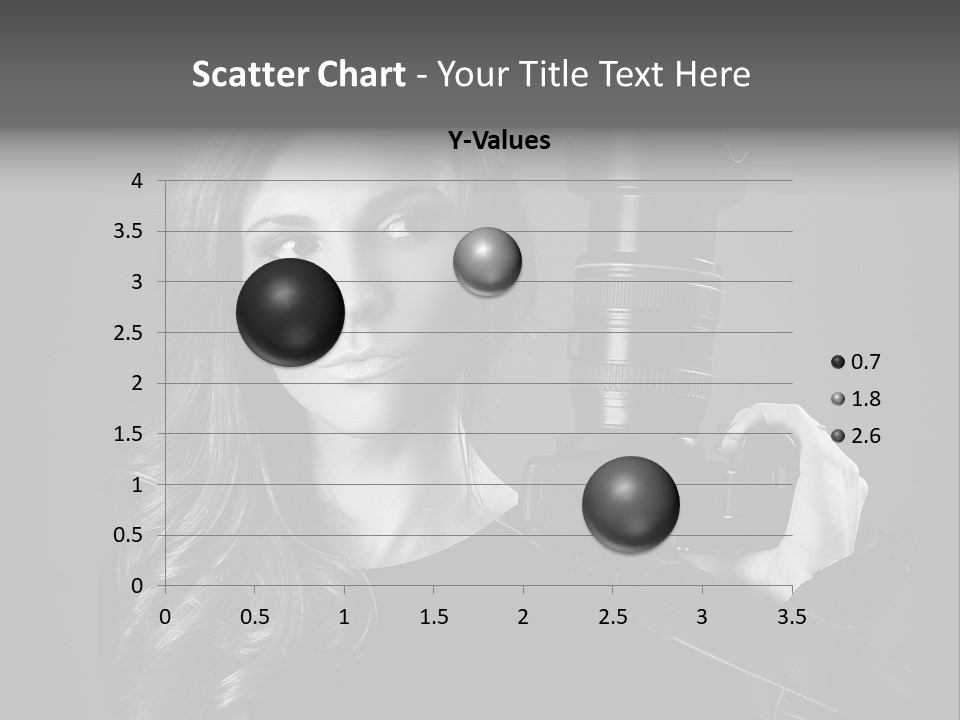 Girl Lens Image PowerPoint Template