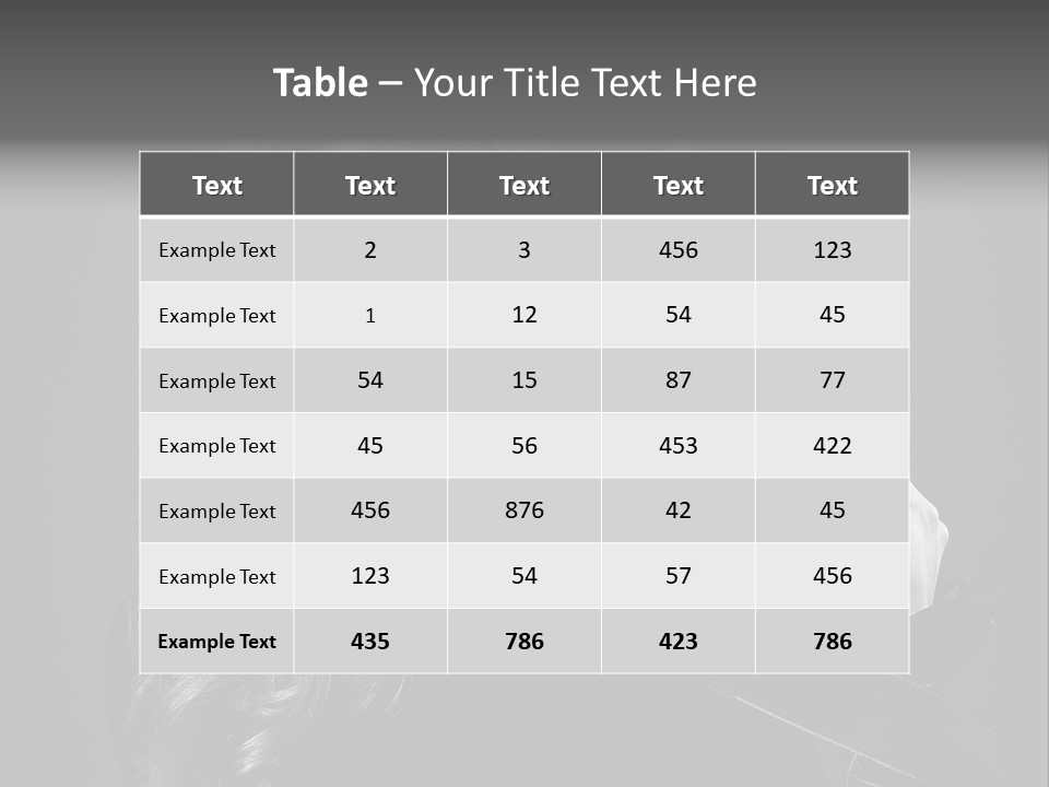 Girl Lens Image PowerPoint Template